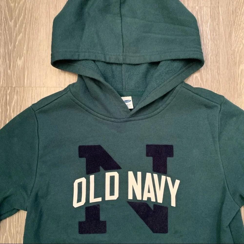 OLD NAVY Big Logo‎ Hoodie Youth Boy’s Size Large (10-12) Stretch
